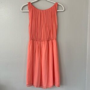 Alice + Olivia Silk Pleated Mini Dress